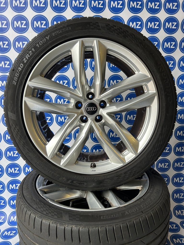 Audi Q7 21 inch Velgen + Zomerbanden — thumbnail 3