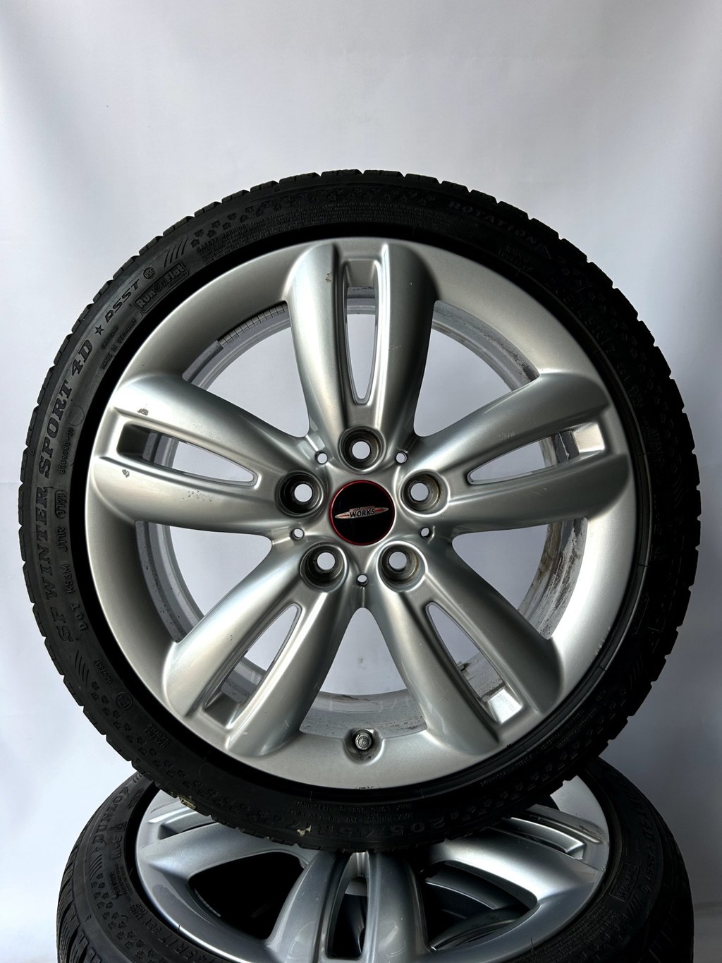 MINI Cooper S F55 F56 F57 17 inch JCW Velgen + Winterbanden — thumbnail 3